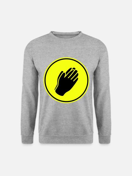Hands symbol - Unisex Sweatshirt - salt & pepper