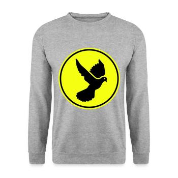 Dove symbol - Unisex Sweatshirt - salt & pepper - Front - Alina (178cm) & Michal (187cm)