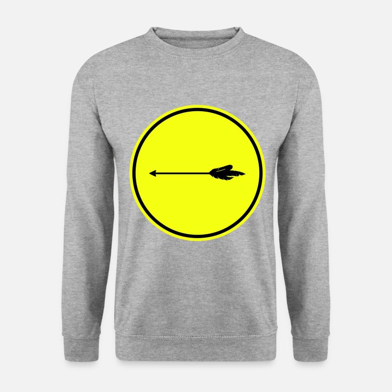 Arrow Icon - Unisex Sweatshirt - salt & pepper