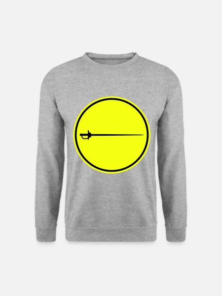Fencing Sword - Unisex Sweatshirt - salt & pepper