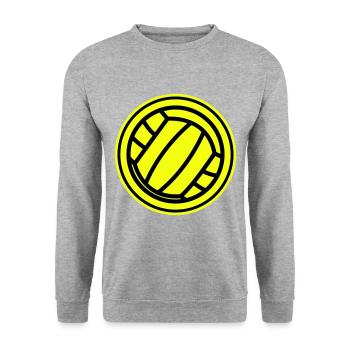 Volleyball symbol - Unisex Sweatshirt - salt & pepper - Front - Alina (178cm) & Michal (187cm)