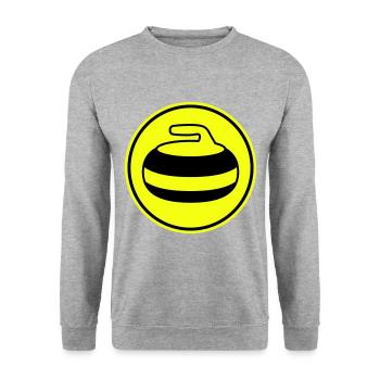 Curling sport - Unisex Sweatshirt - salt & pepper - Front - Alina (178cm) & Michal (187cm)