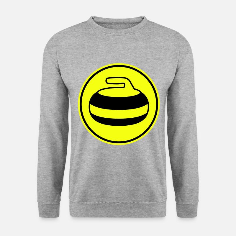 Curling sport - Unisex Pullover - Weißgrau meliert