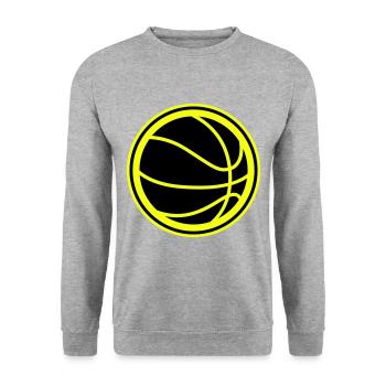 Basketball symbol - Unisex Sweatshirt - salt & pepper - Front - Alina (178cm) & Michal (187cm)