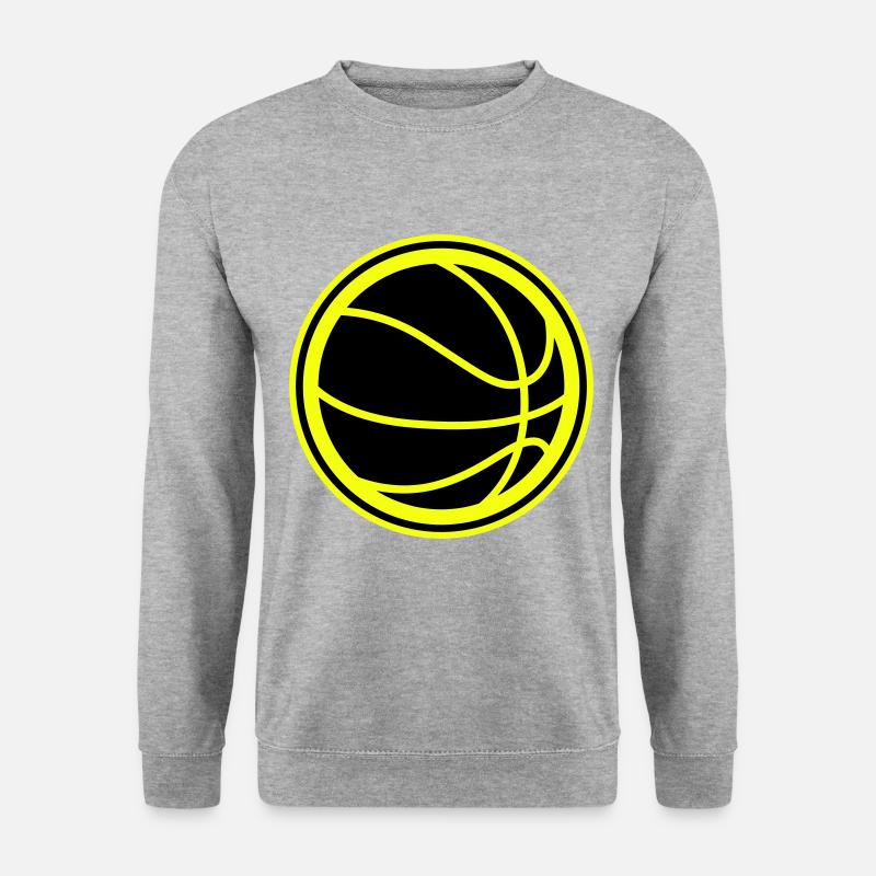 Basketball symbol - Unisex Pullover - Weißgrau meliert