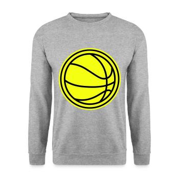 Basketball - Unisex Sweatshirt - salt & pepper - Front - Alina (178cm) & Michal (187cm)