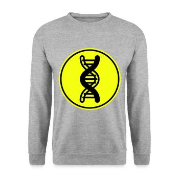 Dna symbol - Unisex Pullover - Weißgrau meliert - Vorne - Alina (178cm) & Michal (187cm)