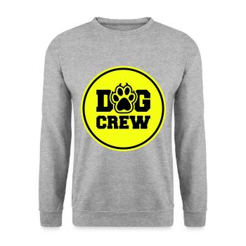 Dog Crew - Unisex Pullover - Weißgrau meliert - Vorne - Alina (178cm) & Michal (187cm)