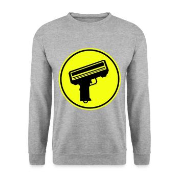 Weapon Money Rain - Unisex Sweatshirt - salt & pepper - Front - Alina (178cm) & Michal (187cm)