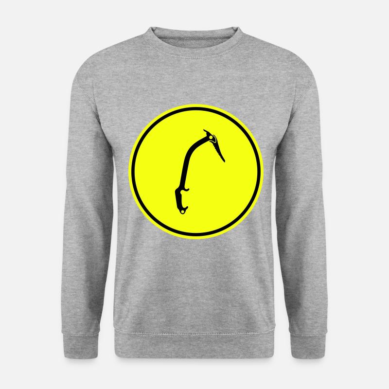 Kletterausrüstung eispickel - Unisex Pullover - Weißgrau meliert