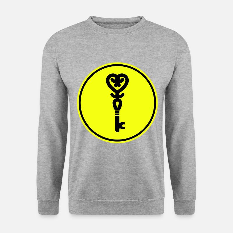 Key heart wedding - Unisex Sweatshirt - salt & pepper