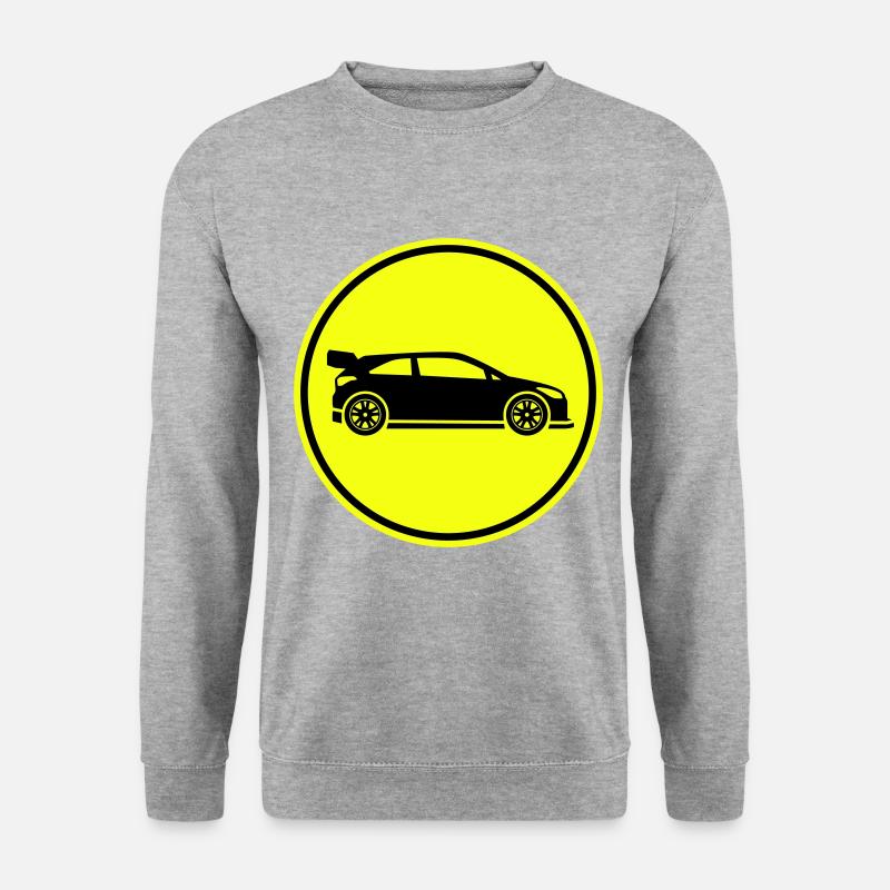 Auto Rennfahrer - Unisex Pullover - Weißgrau meliert