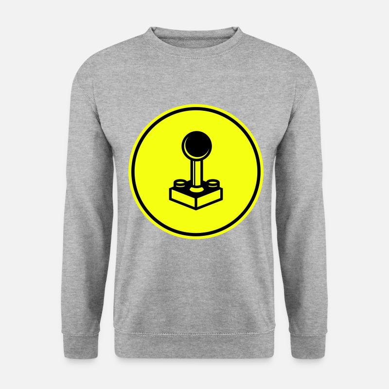 Joystick Gamer - Unisex Pullover - Weißgrau meliert