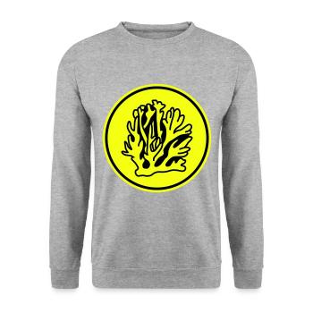 Océan de corail - Sweat-shirt Unisexe - gris chiné - Devant - Alina (178cm) & Michal (187cm)