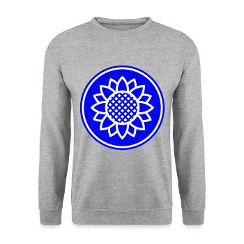 Sunflower Icon Icon - Unisex Sweatshirt - salt & pepper - Front - Alina (178cm) & Michal (187cm)