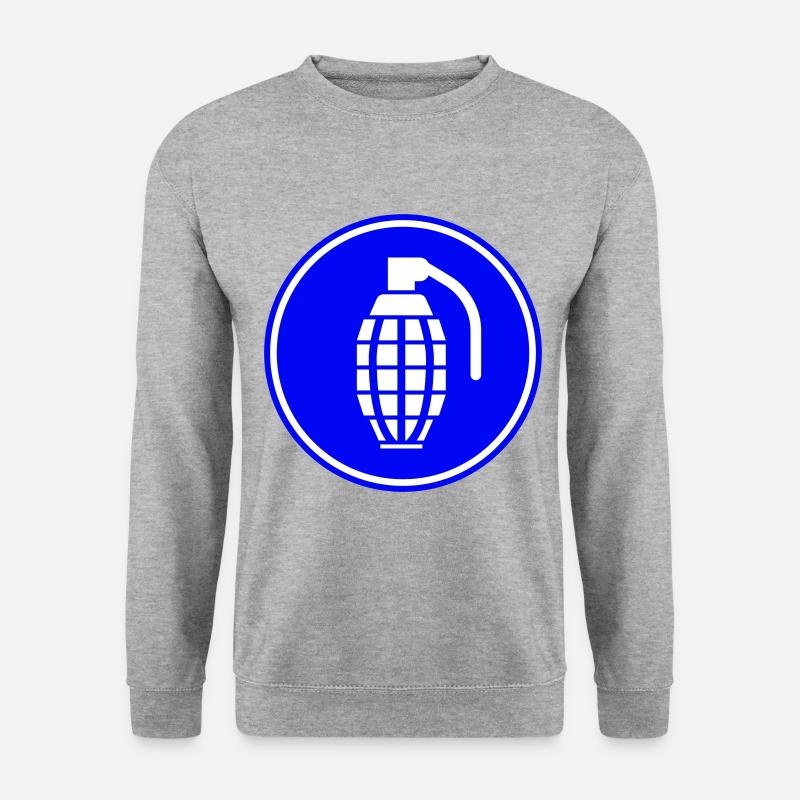 Icône d’arme à grenade - Sweat-shirt Unisexe - gris chiné