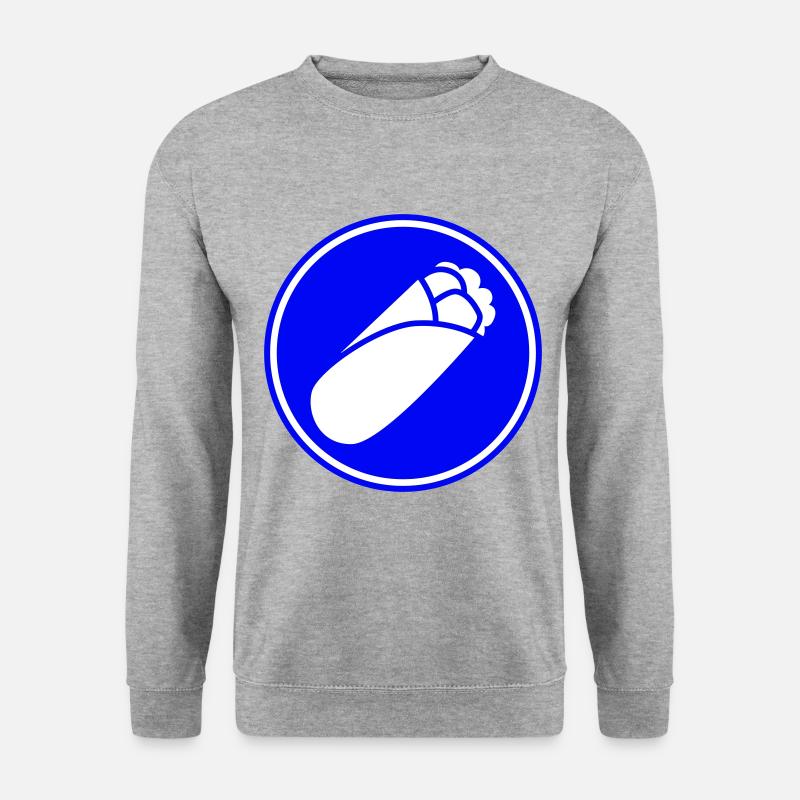 Sandwich symbol icon - Unisex Pullover - Weißgrau meliert