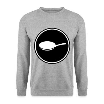 Pan Icon - Unisex Sweatshirt - salt & pepper - Front - Alina (178cm) & Michal (187cm)