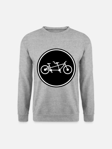Bicycle tandem - Unisex Sweatshirt - salt & pepper