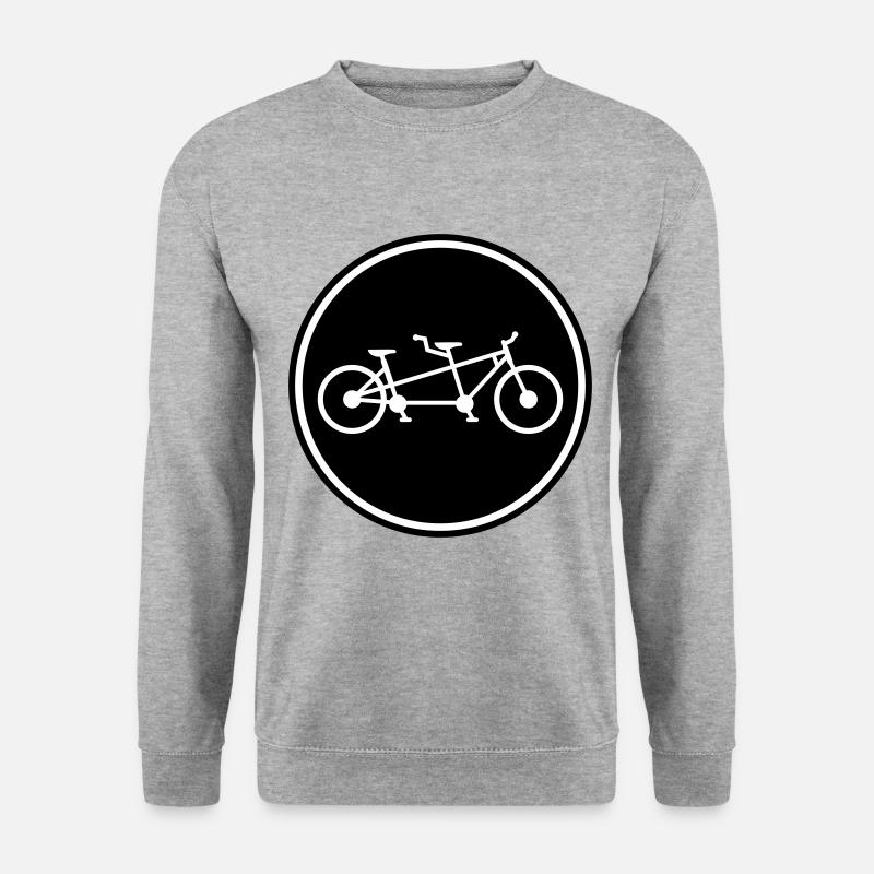 Vélo tandem - Sweat-shirt Unisexe - gris chiné