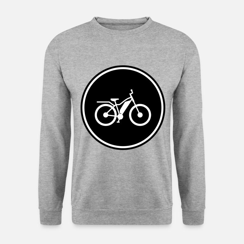 ebike fahrrad - Unisex Pullover - Weißgrau meliert