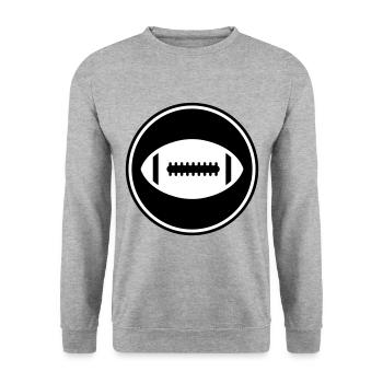 Icône de l’icône Football - Sweat-shirt Unisexe - gris chiné - Devant - Alina (178cm) & Michal (187cm)