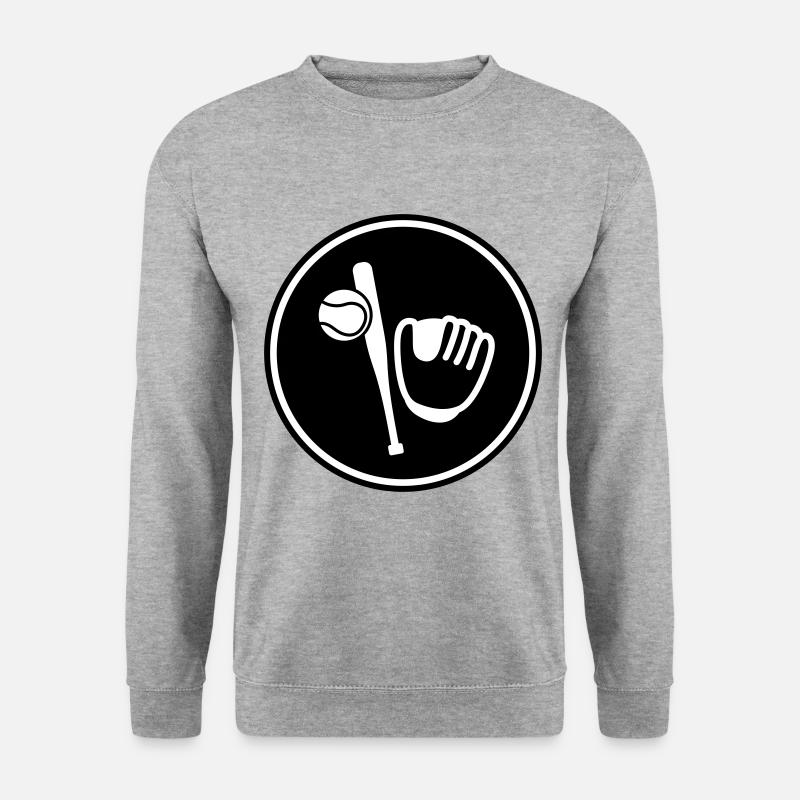 Baseball sport - Unisex Pullover - Weißgrau meliert