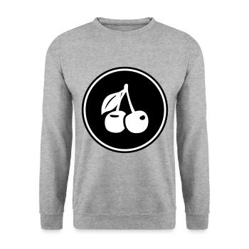 Symbole des cerises - Sweat-shirt Unisexe - gris chiné - Devant - Alina (178cm) & Michal (187cm)