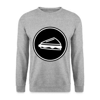 Sandwich - Unisex Sweatshirt - salt & pepper - Front - Alina (178cm) & Michal (187cm)