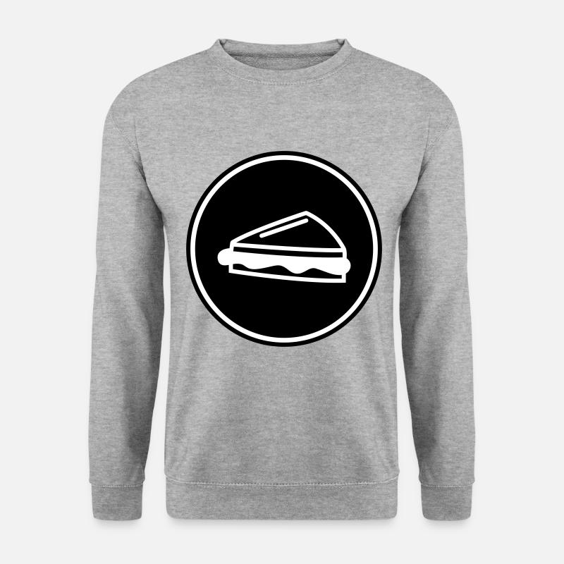 Sandwich - Unisex Pullover - Weißgrau meliert