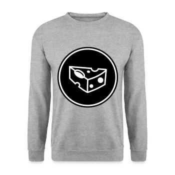 Cheese Symbol - Unisex Sweatshirt - salt & pepper - Front - Alina (178cm) & Michal (187cm)