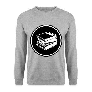Read books - Unisex Sweatshirt - salt & pepper - Front - Alina (178cm) & Michal (187cm)