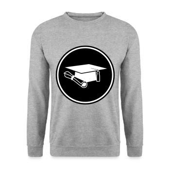 Casquette d’étudiant - Sweat-shirt Unisexe - gris chiné - Devant - Alina (178cm) & Michal (187cm)