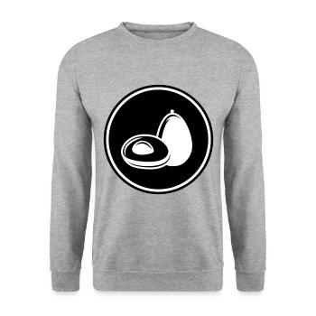 Symbole de l’avocat - Sweat-shirt Unisexe - gris chiné - Devant - Alina (178cm) & Michal (187cm)