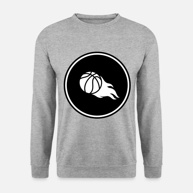 Basketball flame - Unisex Sweatshirt - salt & pepper