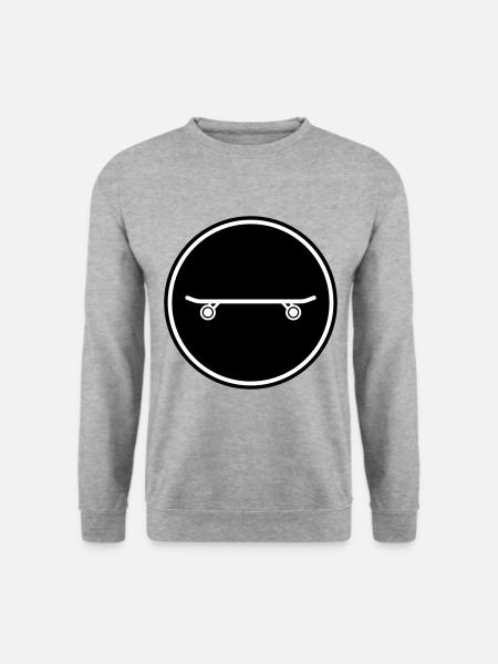 Skateboard symbol - Unisex Sweatshirt - salt & pepper