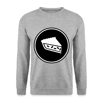 Apple pie - Unisex Sweatshirt - salt & pepper - Front - Alina (178cm) & Michal (187cm)