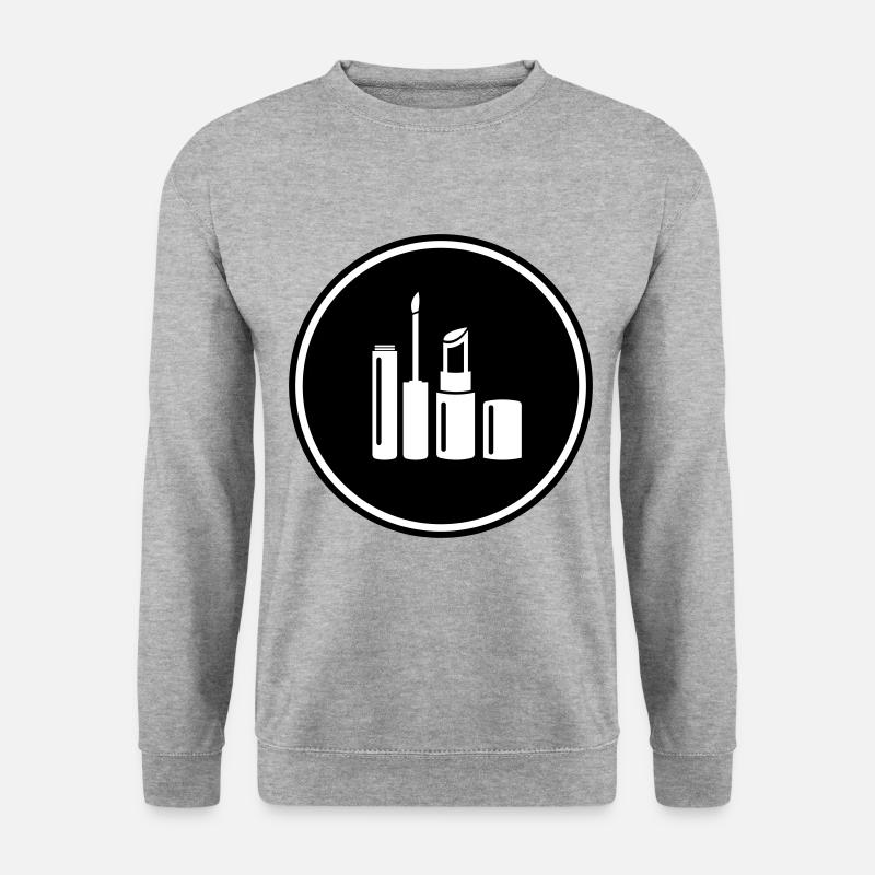 Make Up Cosmetics Icon - Unisex Sweatshirt - salt & pepper