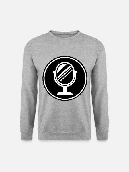 Mirror Icon Silhouette - Unisex Sweatshirt - salt & pepper
