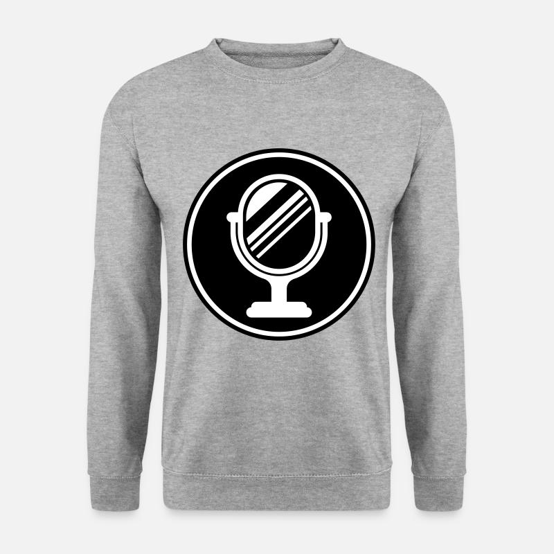 Mirror Icon Silhouette - Unisex Sweatshirt - salt & pepper