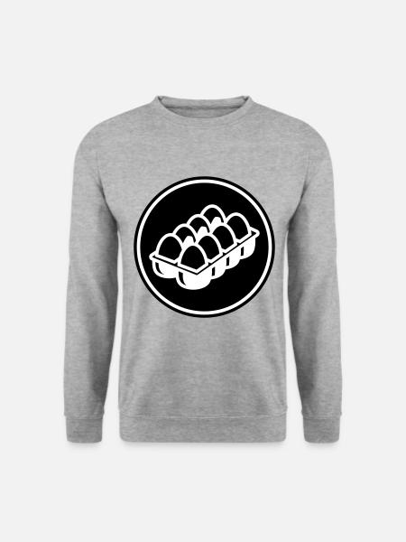 Eier symbol - Unisex Pullover - Weißgrau meliert
