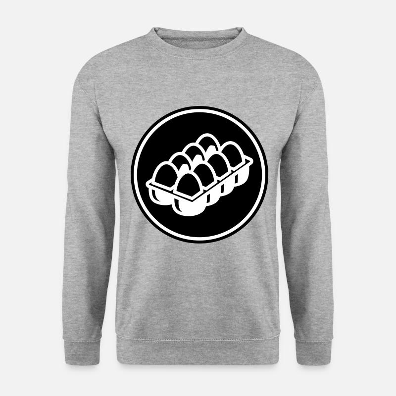 Eier symbol - Unisex Pullover - Weißgrau meliert