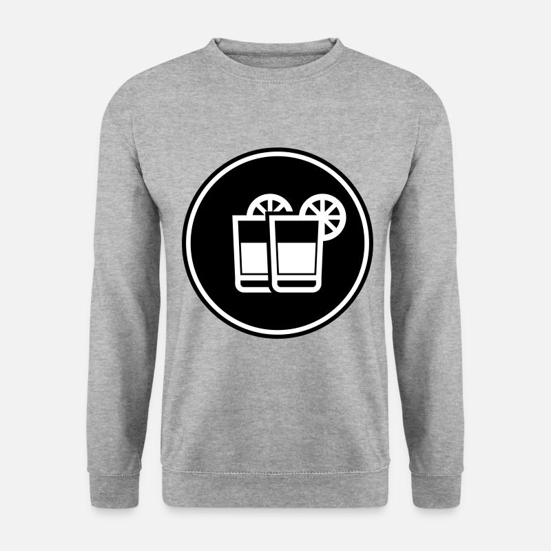 Cocktail Icon - Unisex Pullover - Weißgrau meliert
