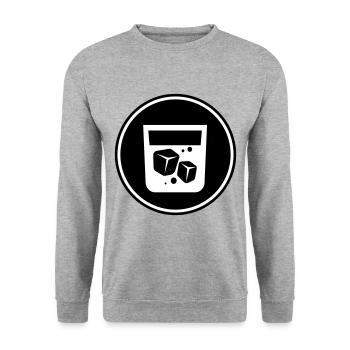Whisky Icon - Unisex Sweatshirt - salt & pepper - Front - Alina (178cm) & Michal (187cm)
