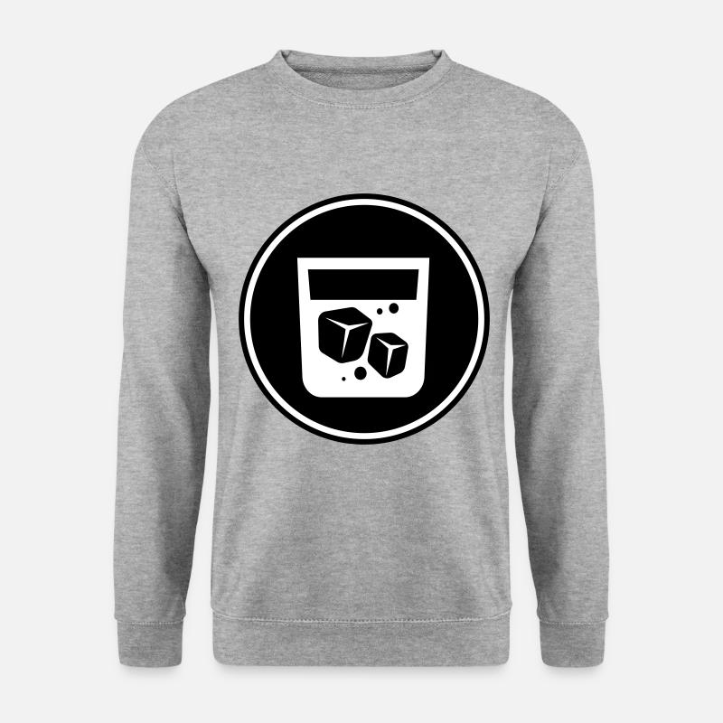 Whisky Icon - Unisex Pullover - Weißgrau meliert