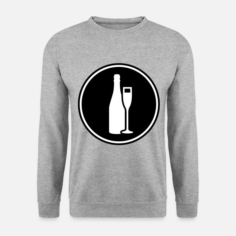 Red wine symbol - Unisex Sweatshirt - salt & pepper