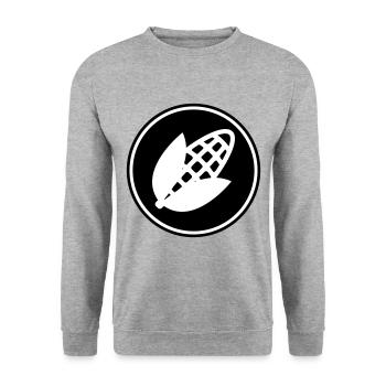 Symbole du maïs - Sweat-shirt Unisexe - gris chiné - Devant - Alina (178cm) & Michal (187cm)