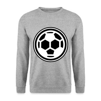 Soccer soccer - Unisex Sweatshirt - salt & pepper - Front - Alina (178cm) & Michal (187cm)