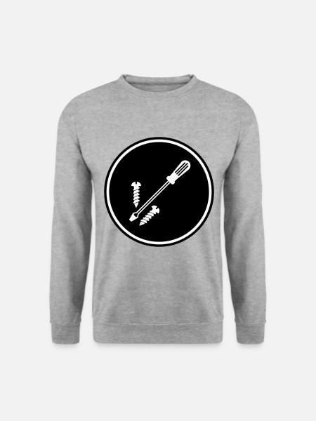 Screwdriver Symbol - Unisex Sweatshirt - salt & pepper
