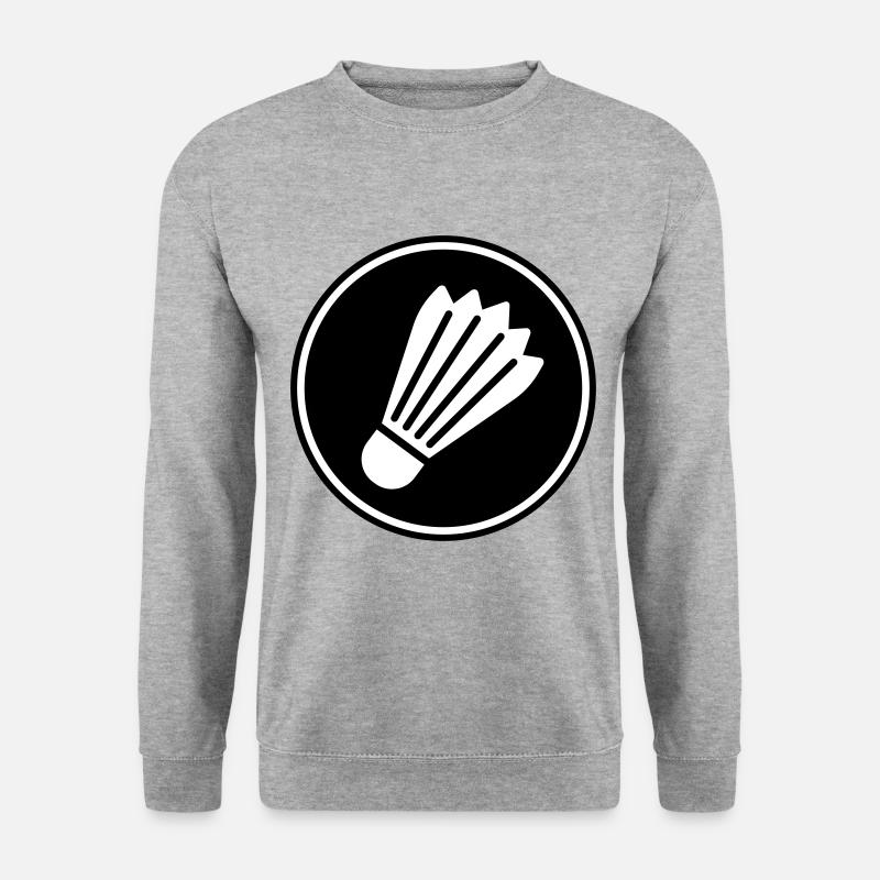 badminton - Sweat-shirt Unisexe - gris chiné